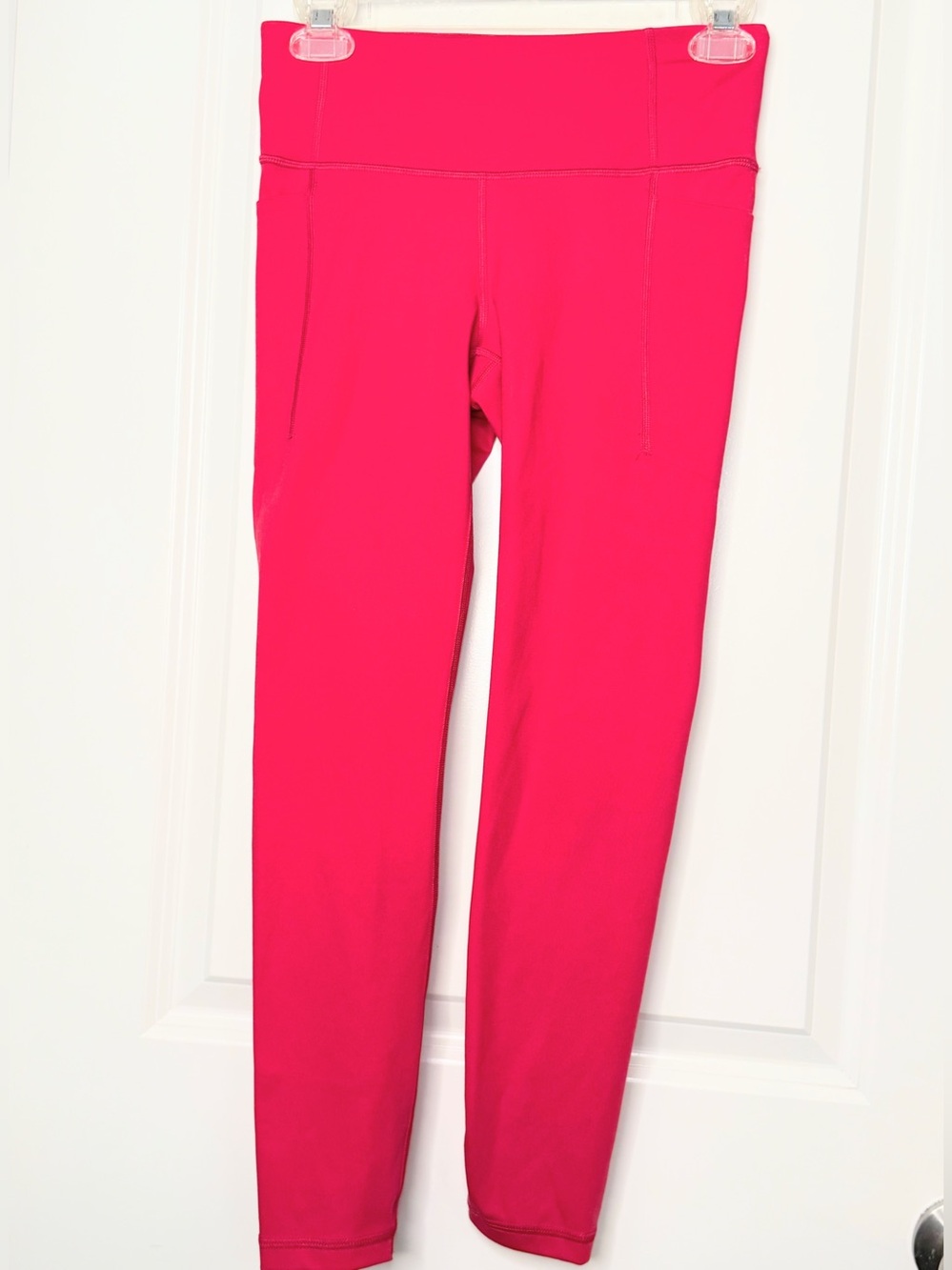 GapFit Womens XS Petite Pink Compression Leggings High Rise Yoga Running Pockets